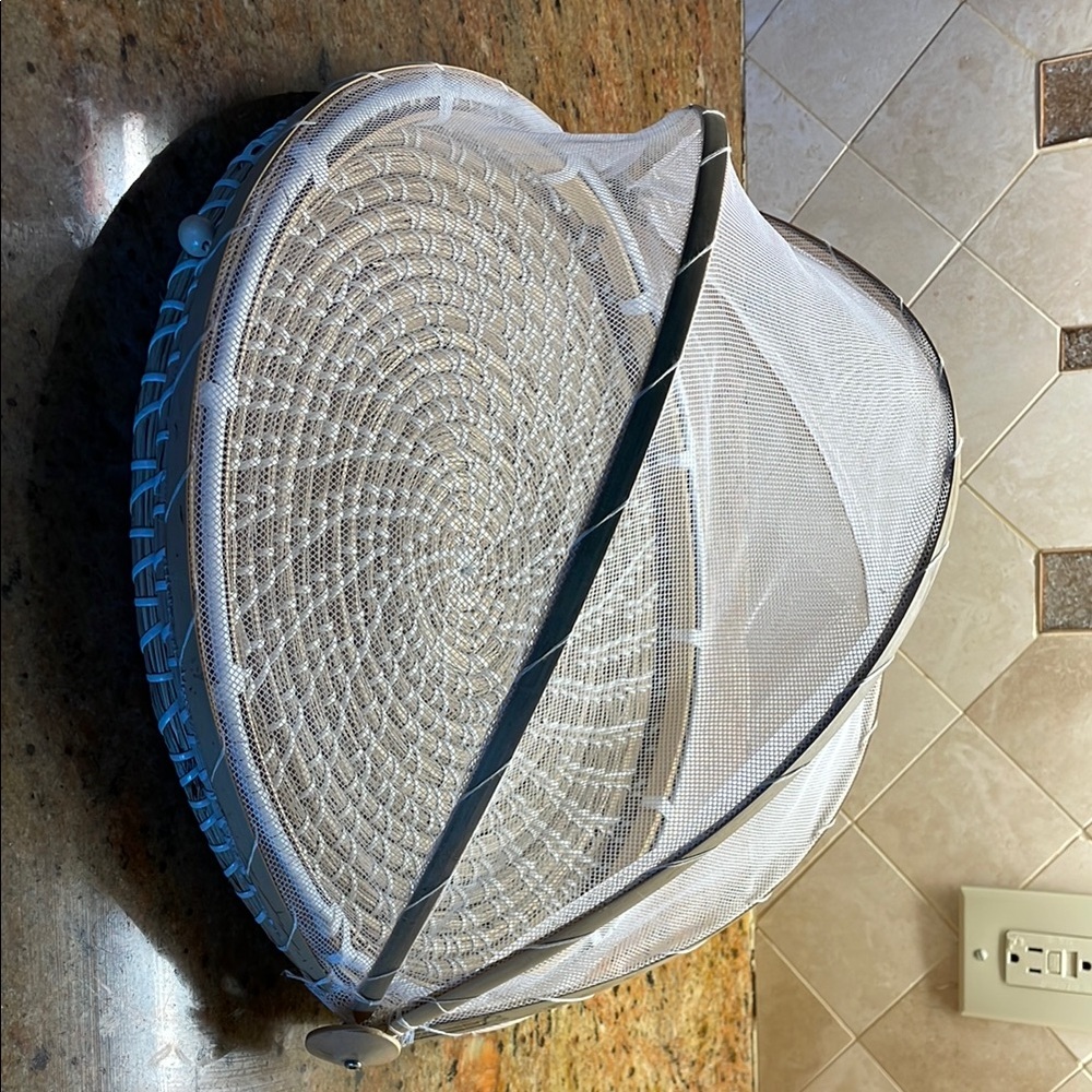 White Mesh Food Cover for outdoor events